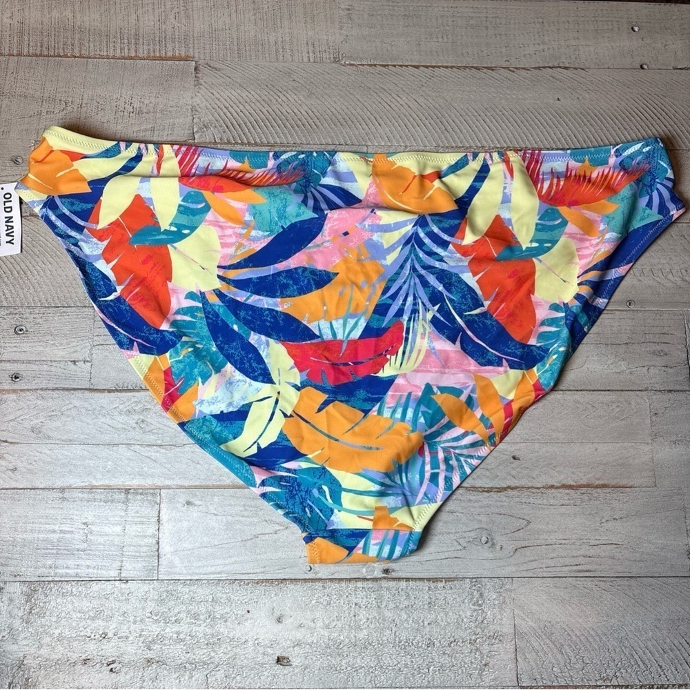 Floral Bikini Bottom Blue Red Yellow Pink Old Navy Woman's Size 3X NWT! - Picture 11 of 15